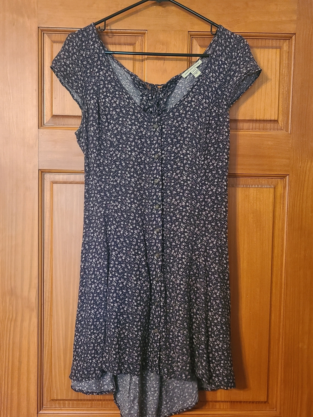 American Eagle Outfitters Navy Floral High-Low Dress